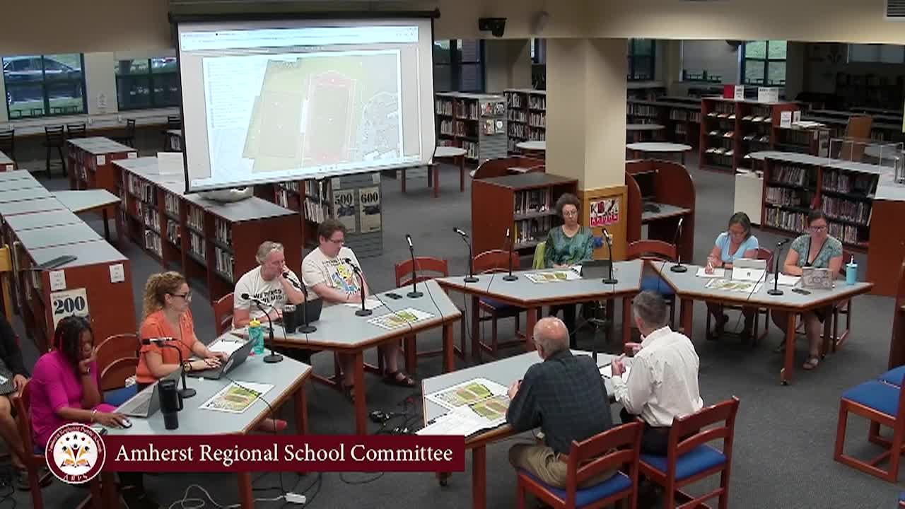 Amherst Regional School Committee:  August 26th, 2025