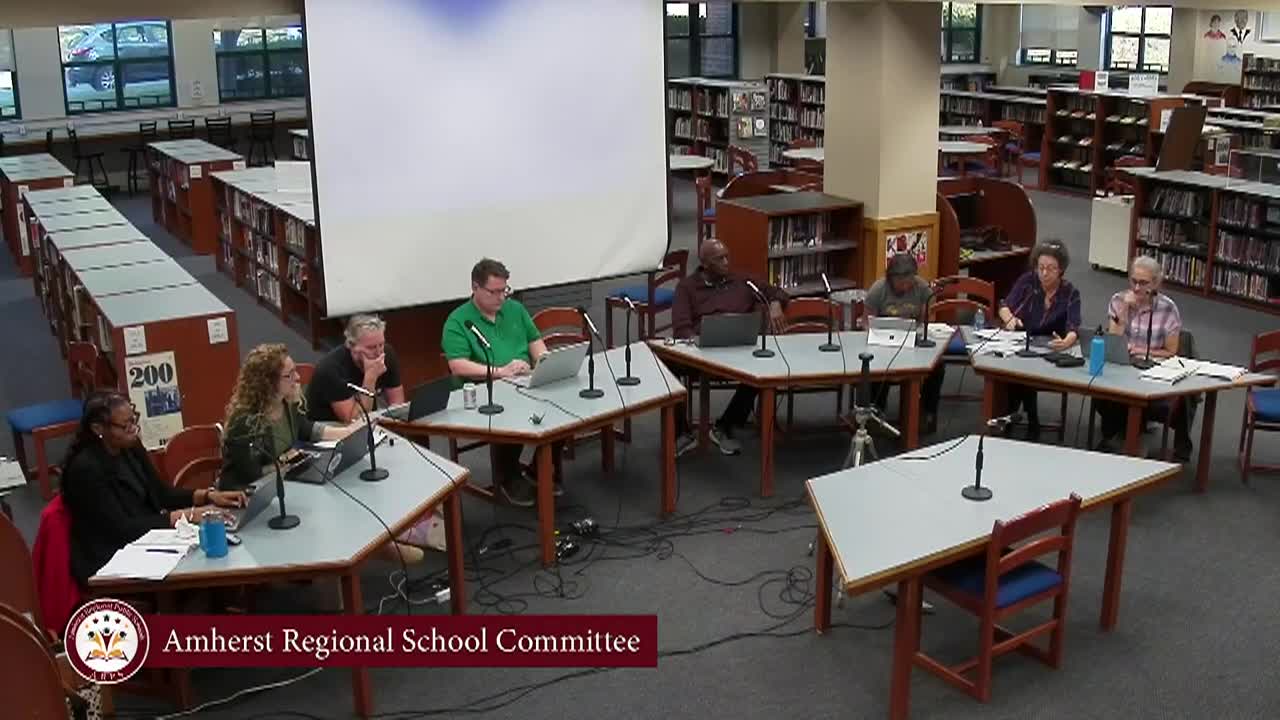Amherst Regional School Committee - September 9th, 2025