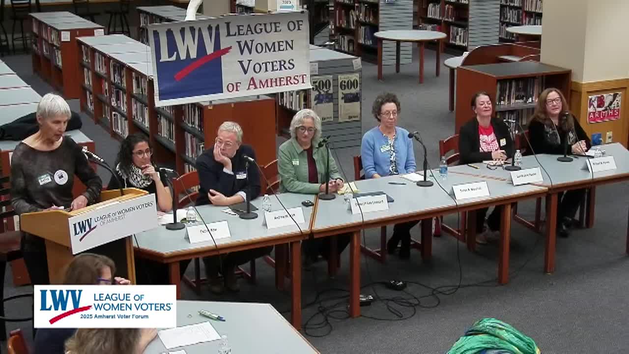 2025 League of Women Voters - School Committee & Council At-Large Candidate Forum