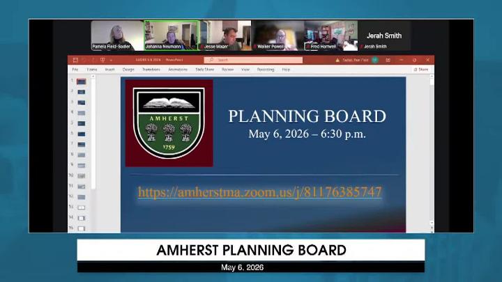 Thumbnail image for Amherst Planning Board: May 6, 2026
