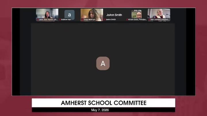 Thumbnail image for Amherst School Committee: May 7, 2026